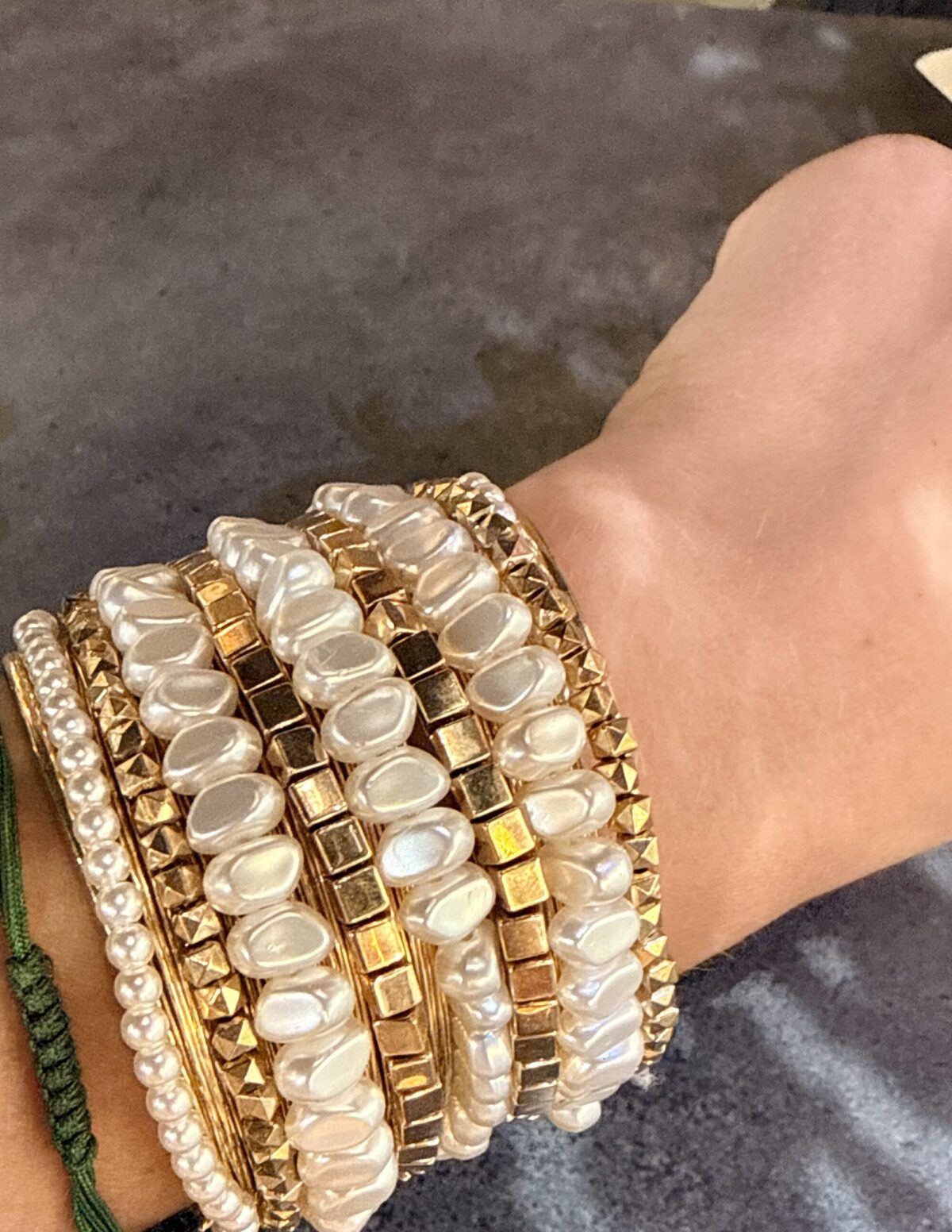 Bransoleta boho z koralikami Pearl