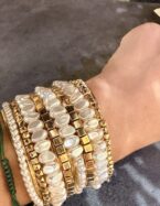 Bransoleta boho z koralikami Pearl
