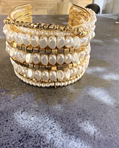 Bransoleta boho z koralikami Pearl