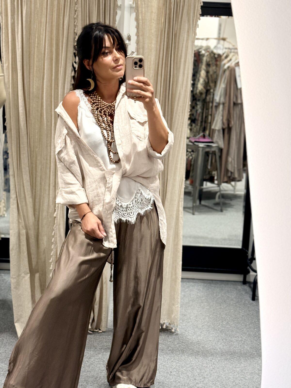 Top Lace z koronką - biały
