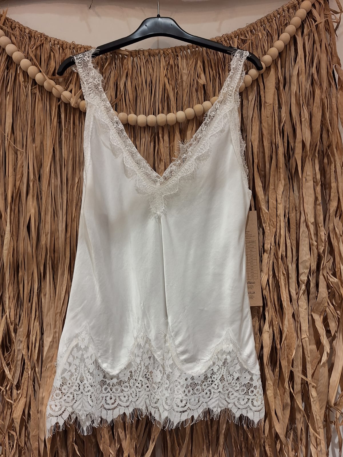 Top Lace z koronką - biały